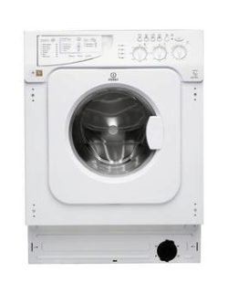 Indesit Iwme127 7Kg Load, 1200 Spin Integrated Washing Machine - White